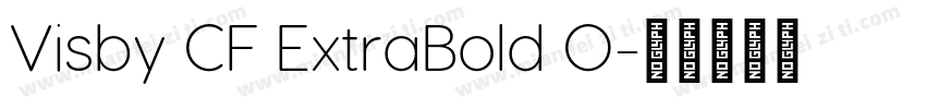 Visby CF ExtraBold O字体转换